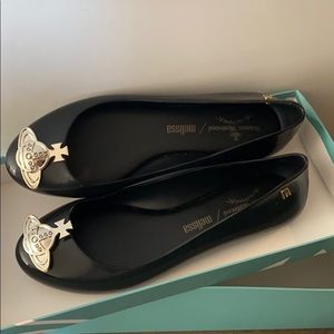 vivienne westwood x melissa ballet flat shoes